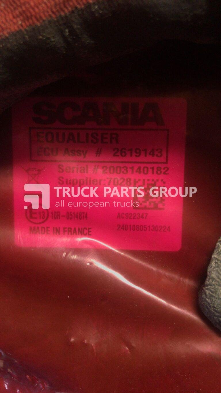 SCANIA EURO6, R, P, G, L equaliser ECU Assy 2619143 Truck Parts Group
